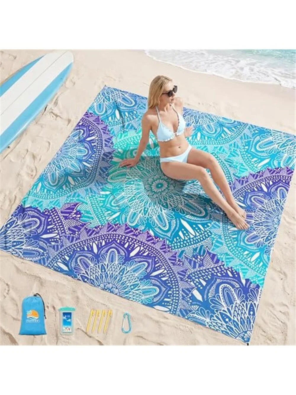 Beach Blanket Waterproof Sandproof Oversized Picnic Mat Camping Travel Yoga Mat